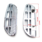 Dominator Leaf Passenger Floorboard Chrome Knob for Harley Touring (1993–2008)