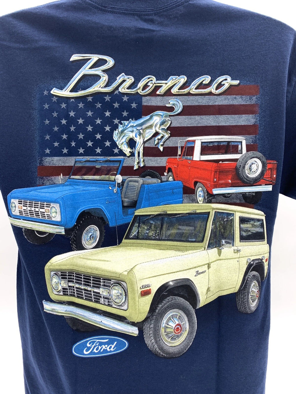 Bronco T-Shirt Navy Blue Replacement for Ford Bronco (2021–2024)
