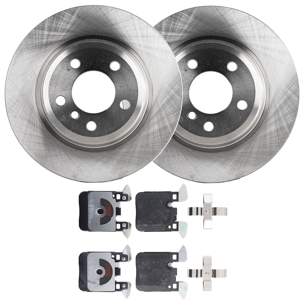 Set of 2 Brake Disc and Pad Kits for BMW 330 328 Sedan