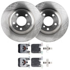 Set of 2 Brake Disc and Pad Kits for BMW 330 328 Sedan