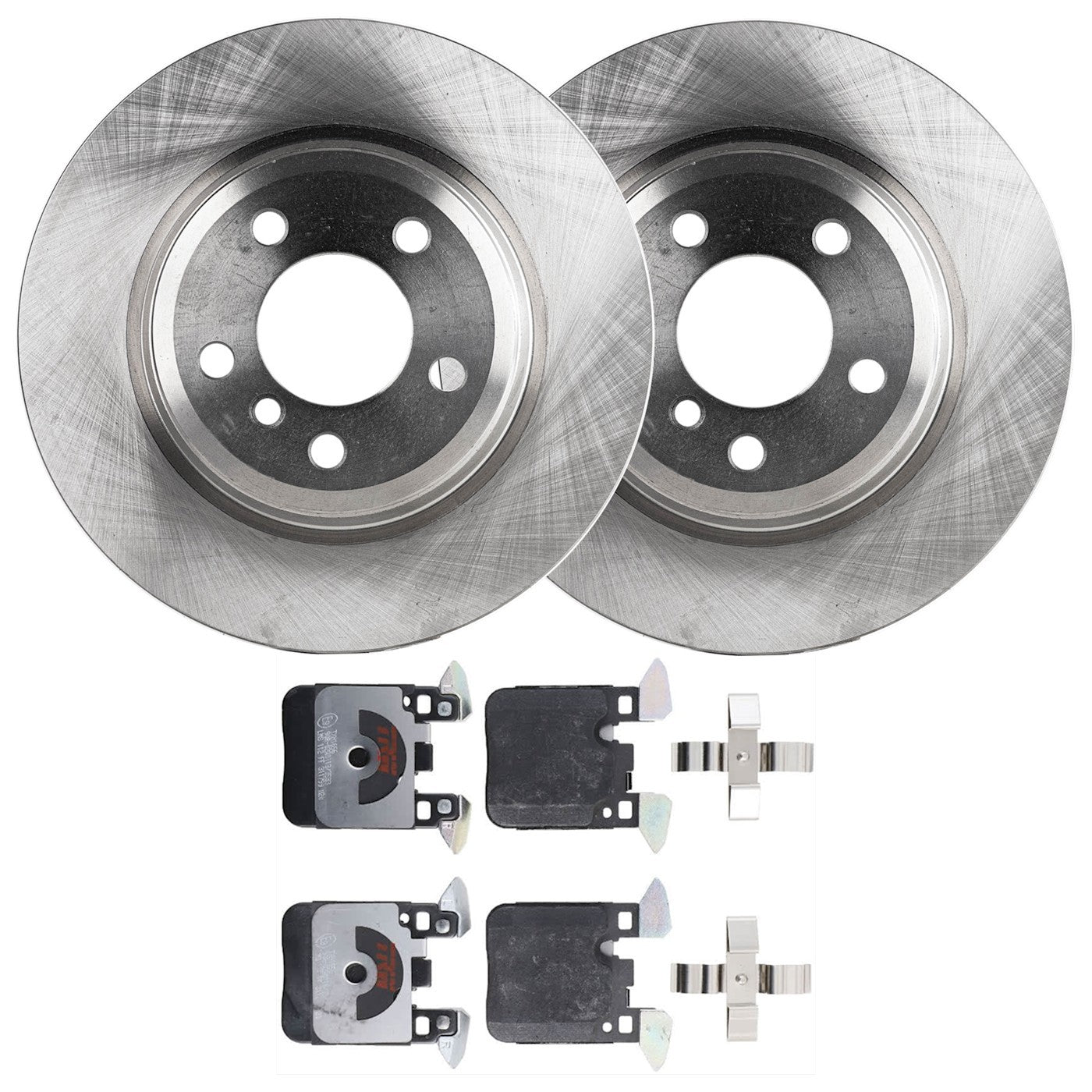 Set of 2 Brake Disc and Pad Kits for BMW 330 328 Sedan