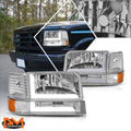 LED Sequential Black/Amber Bumper Turn Signal Lights for Express Savana (2003–2023)