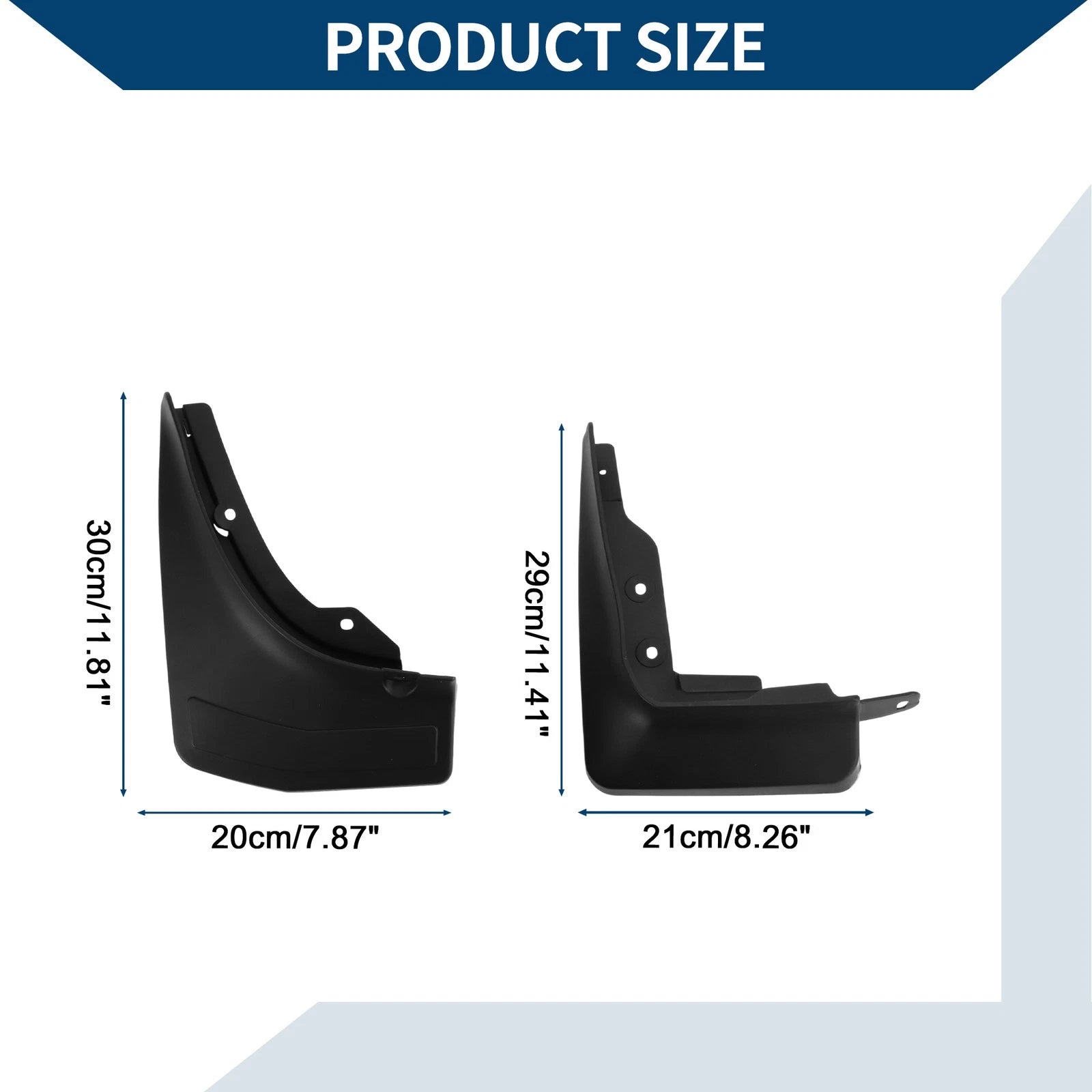 Set of 4 Mud Flaps Splash Guards for Mercedes-Benz GLB (2020–2023)