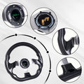 13 Inch Black Steering Wheel for EZGO/Club Car/Yamaha Golf Cart
