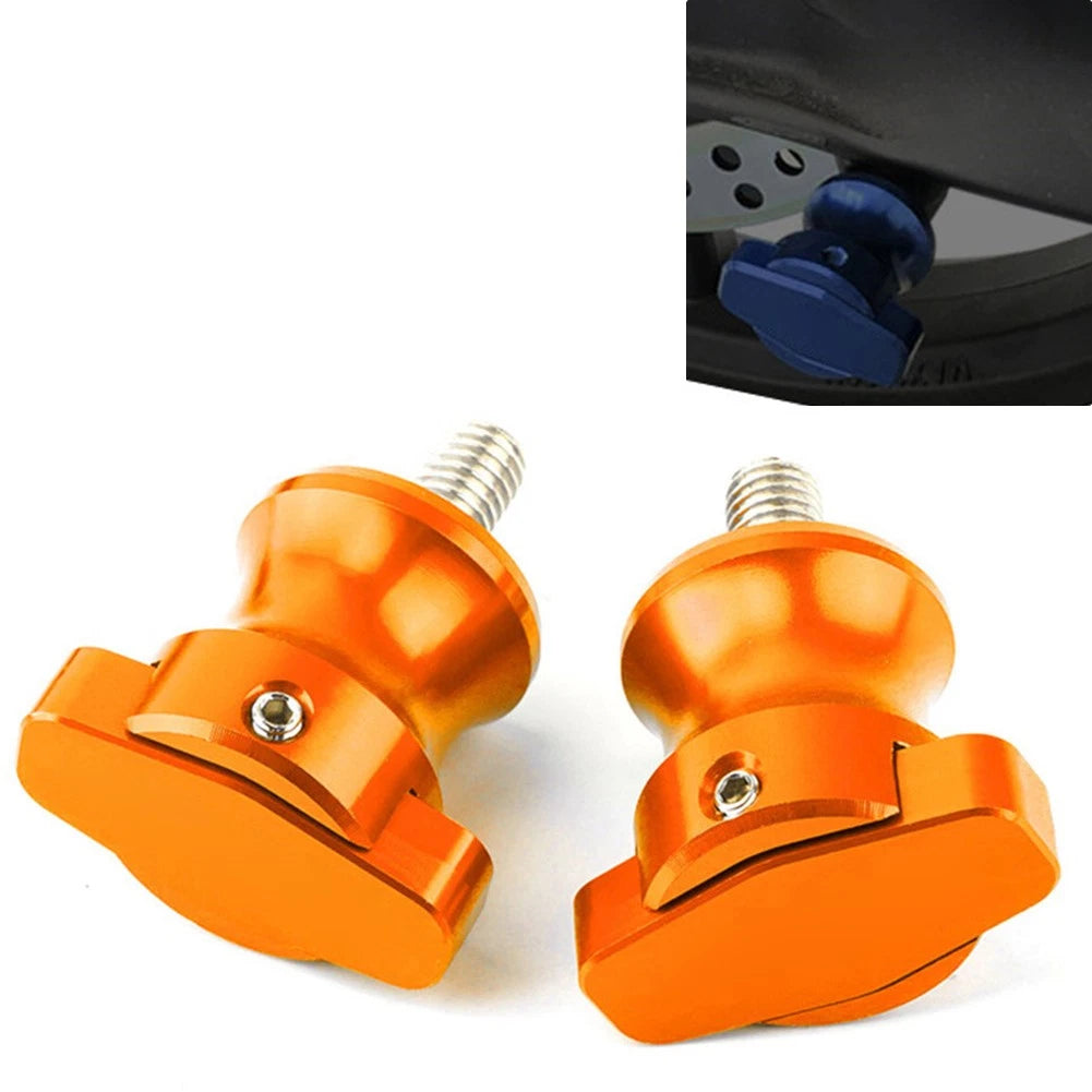 2X Swingarm Sliders for Honda CBR600RR (2003–2017) - 8mm, Orange