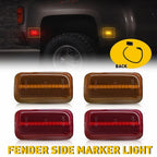 4X Red Amber LED Marker Lights for Chevy Silverado 2500HD 3500HD (2015–2023)