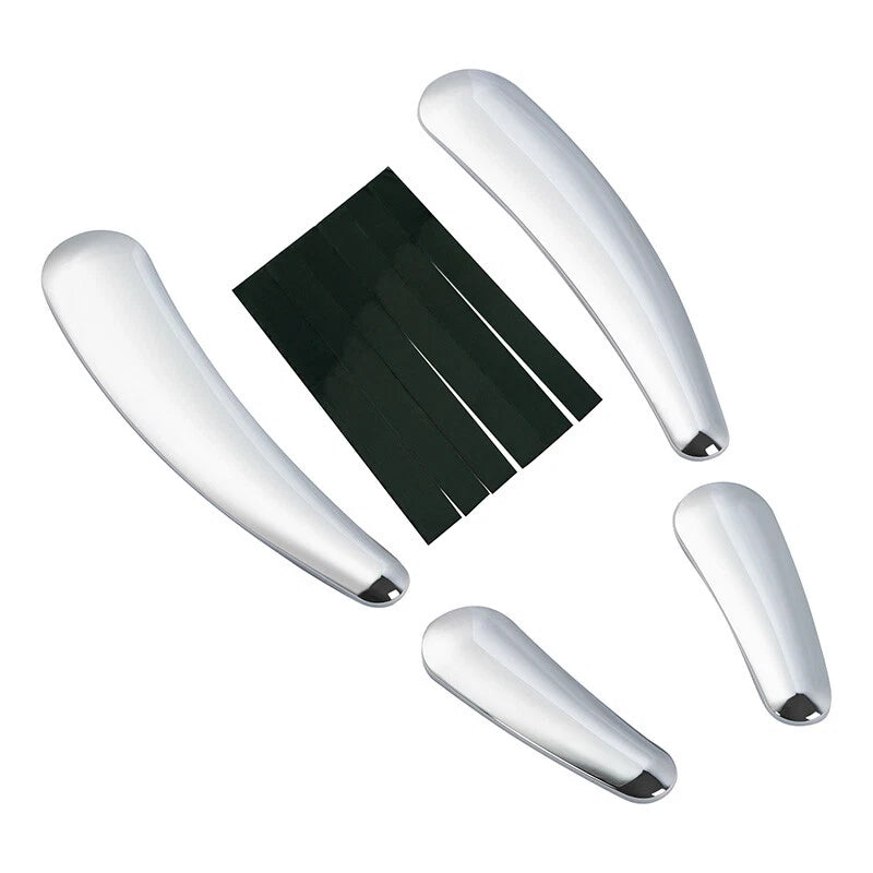 4X Chrome Swingarm Frame Inserts for Harley Softail FLSTF FLSTN (2008–2017)