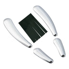 4X Chrome Swingarm Frame Inserts for Harley Softail FLSTF FLSTN (2008–2017)