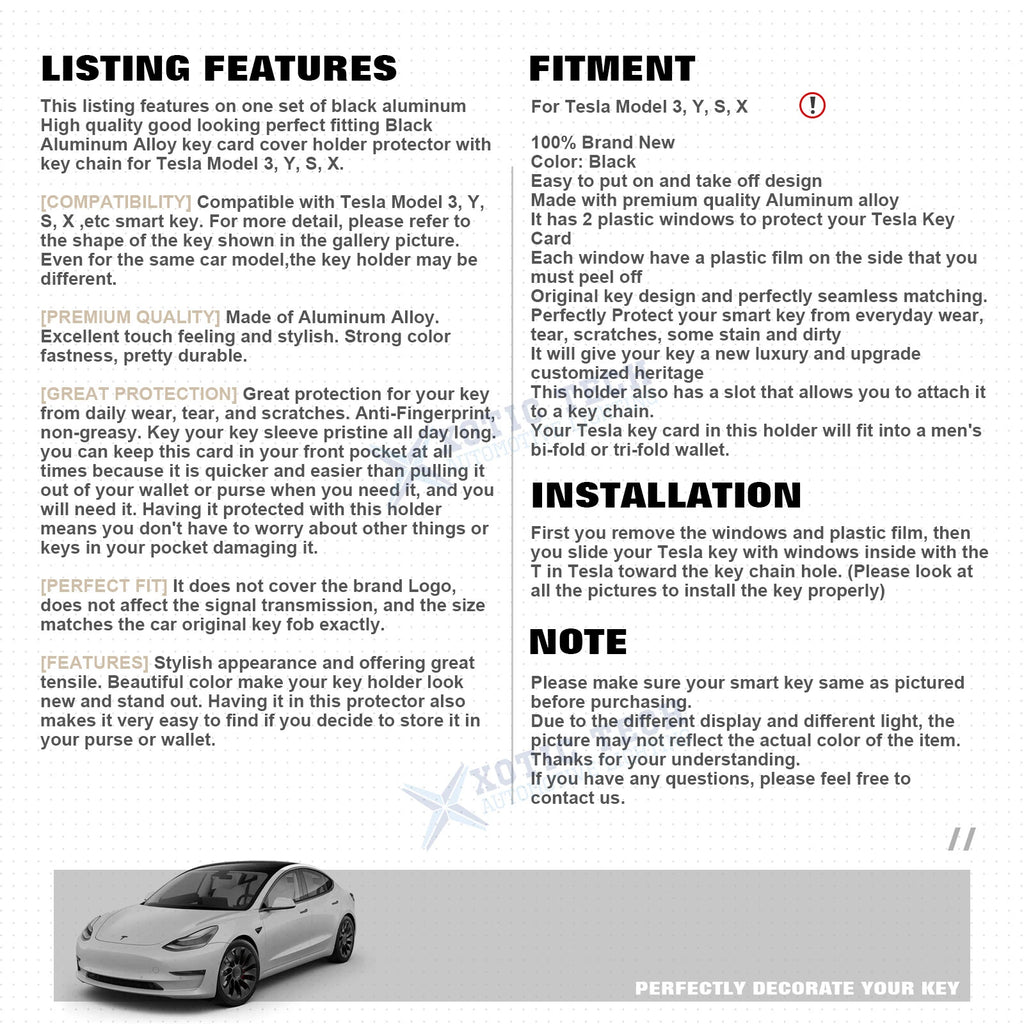 Electric for Tesla Model 3 (2017-2024)