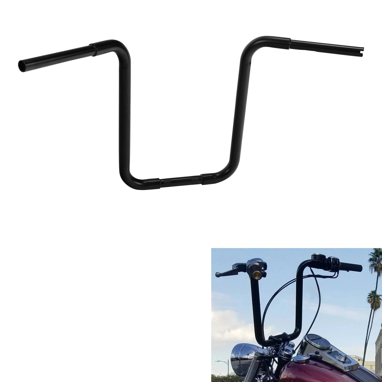 Ape Hanger Handlebar for Harley Sportster XL883 1200 (18", 1 1/4")