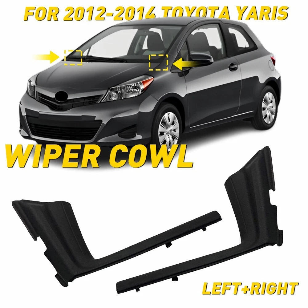 Front Pair Windshield Wiper Cowl Cover for Toyota Yaris (2012–2014)