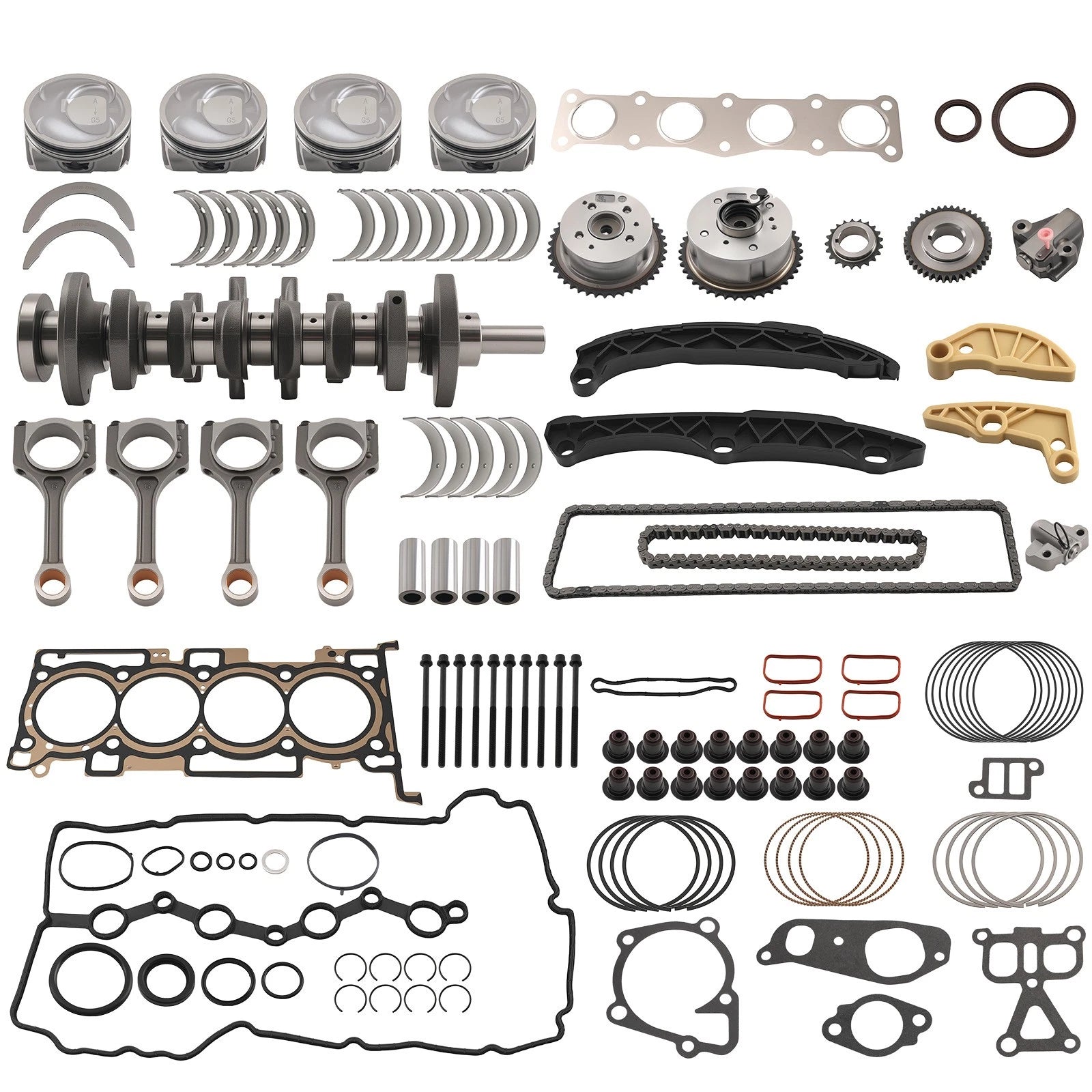 Engine Rebuild Overhaul Kit for Hyundai Kia 2.4L (G4KJ)