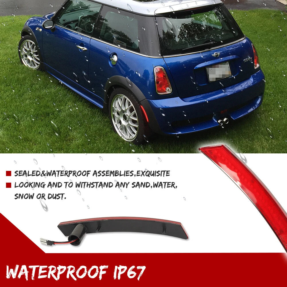 Red LED Rear Bumper Side Marker Indicator Lamp for MINI Cooper (2002–2008)