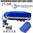 210D Waterproof Pontoon Boat Cover for Neverland 21-24ft