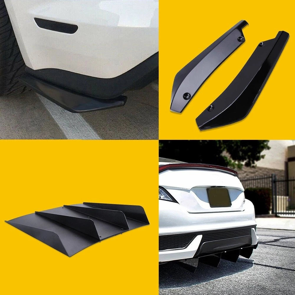 4 Fin Spoiler Lip Splitter + Rear Spats for Honda Accord (V)