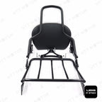 Black Backrest Sissy Bar with Luggage Rack for Harley Touring (2009–2017)
