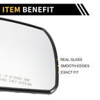 Heated Right Side Mirror Glass for Toyota Tundra (2007–2021) No. 879030C020
