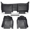 Floor Mats Kit for Toyota Camry (2007–2011) TPE Rubber Front & 2nd Row
