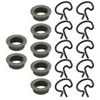 Complete Set Manual Transmission Shifter Bushings and Clips
