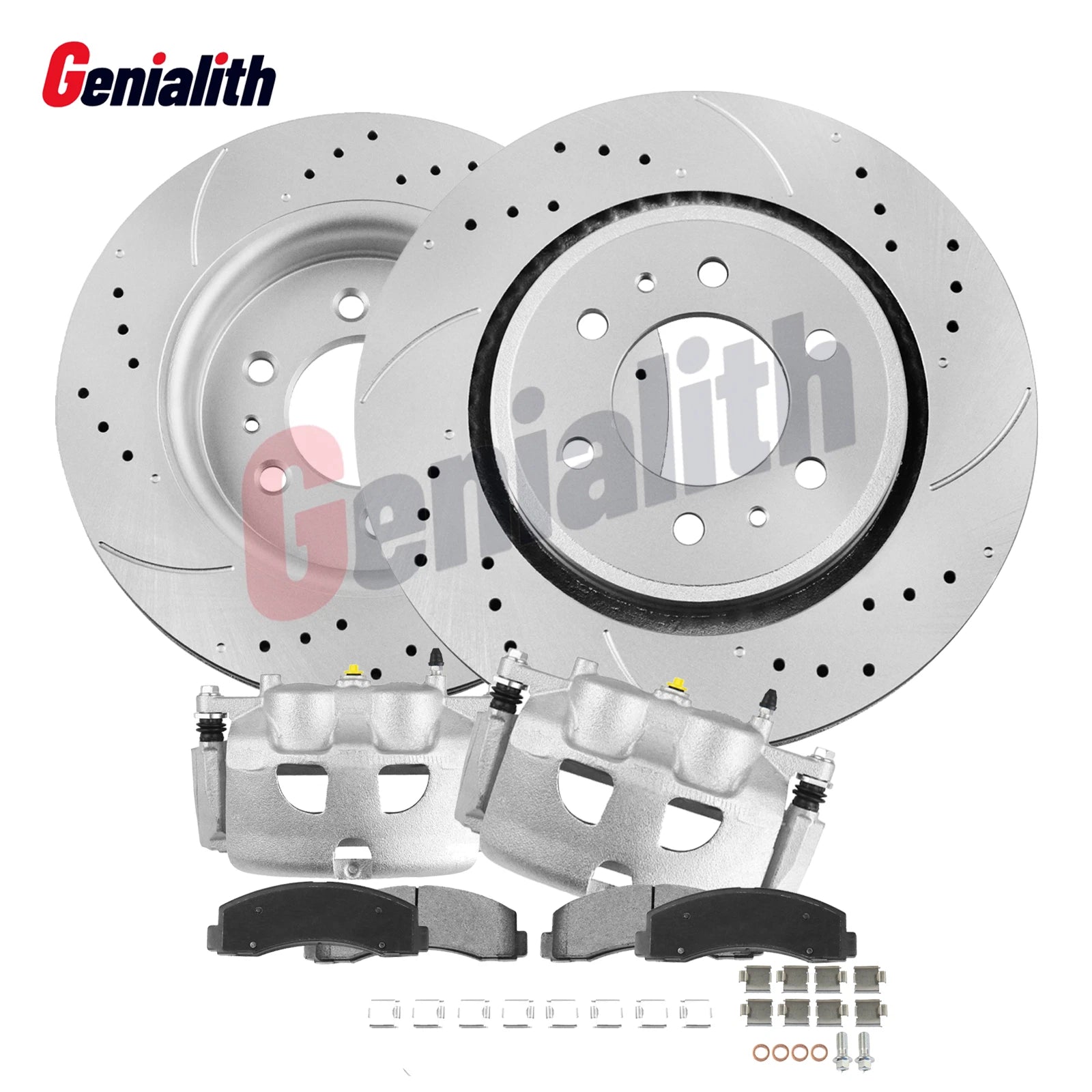 Front Disc Rotors Brake Calipers Brake Pads for Ford F-150 (2012–2020)