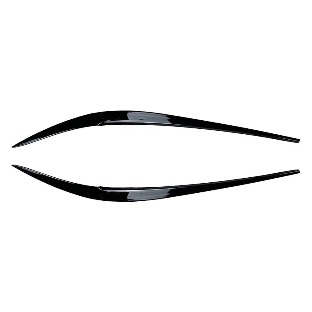 Black ABS Plastic Headlight Eyebrow Eyelid Cover for BMW 3 Series (2019–2021)