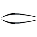 Black ABS Plastic Headlight Eyebrow Eyelid Cover for BMW 3 Series (2019–2021)