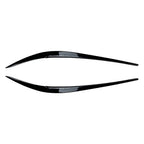 Black ABS Plastic Headlight Eyebrow Eyelid Cover for BMW 3 Series (2019–2021)