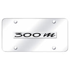 Chrome Name on Chrome License Plate - Officially Licensed for Chrysler 300M