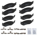 Front & Rear Brake Pads Kit for Dodge Ram 1500 (2002–2005) D966 D898 P-966