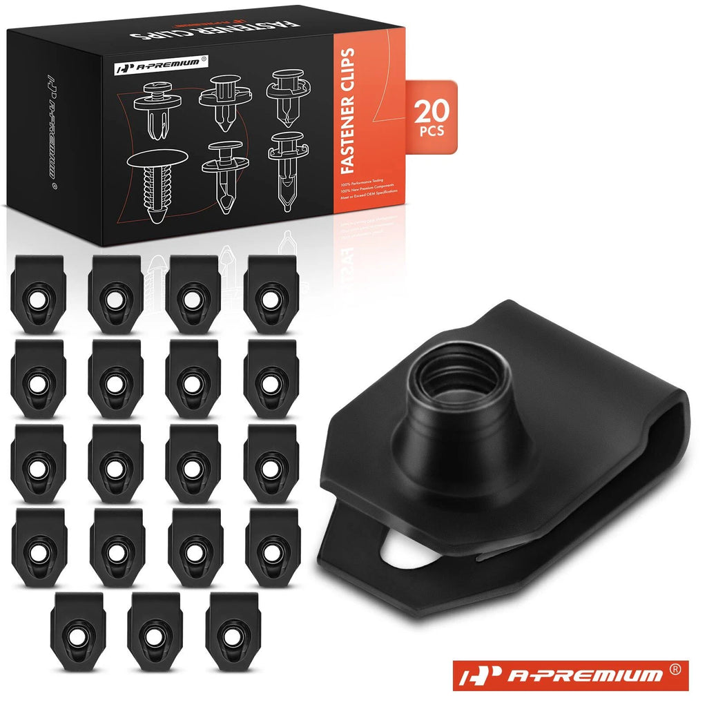 20x U-Nut Retainer Clips for Ford (Year Range)