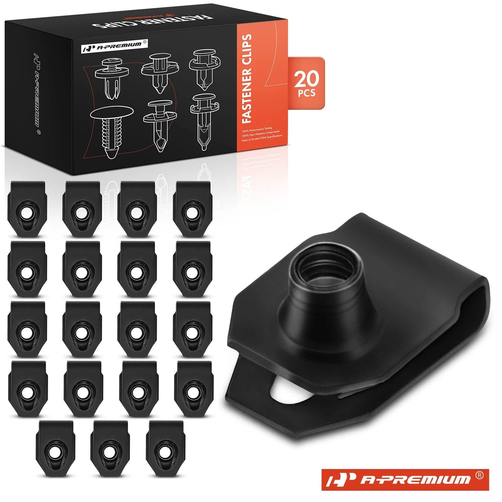 20x U-Nut Retainer Clips for Ford (Year Range)