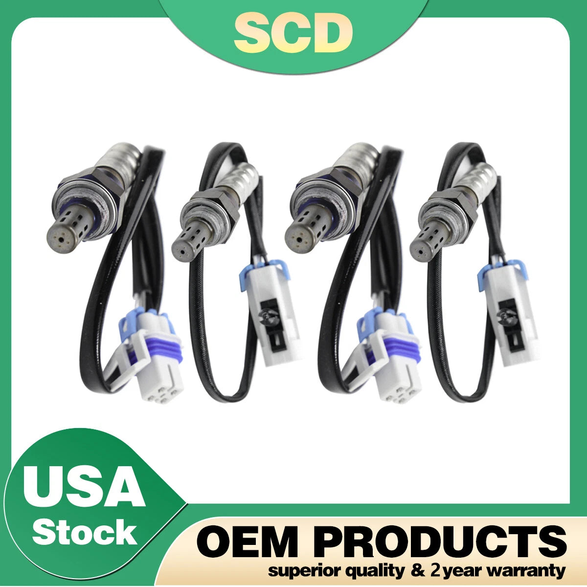 4X Oxygen Sensor 234-4668 for Cadillac Chevrolet GMC Sierra 1500 (2003–2005)