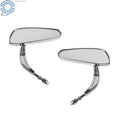 Chrome Rear View Side Mirrors for Breakout Wide Glide 