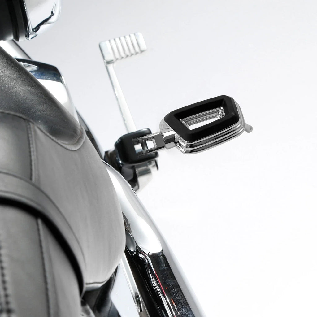 Chrome Driver Footpegs for Harley Softail Low Rider S (2018-2025)