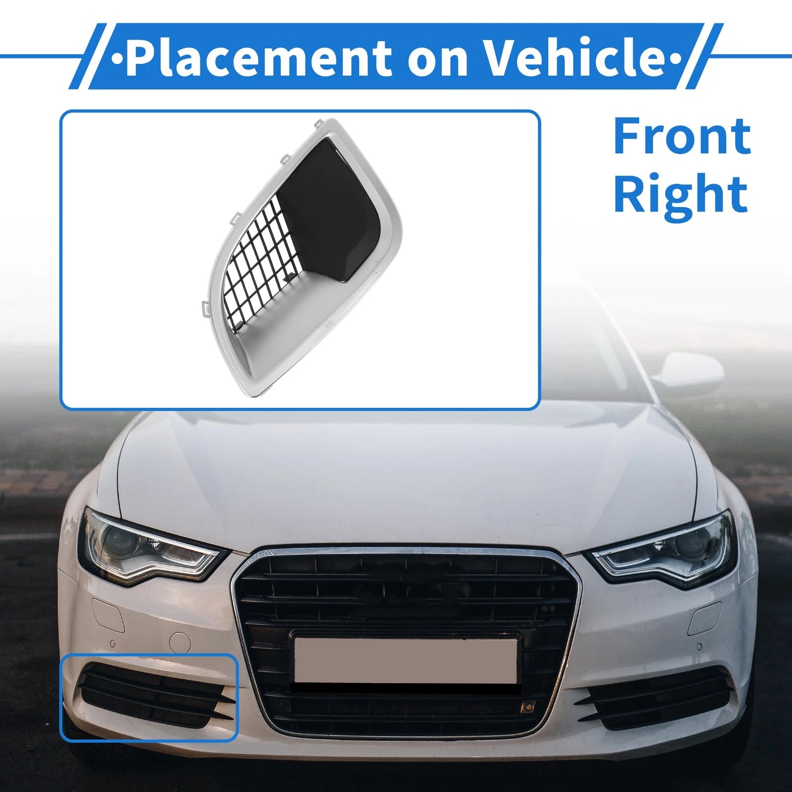 1 Pc Fog Light Grill for Buick Regal (2009–2014) No. 13267844