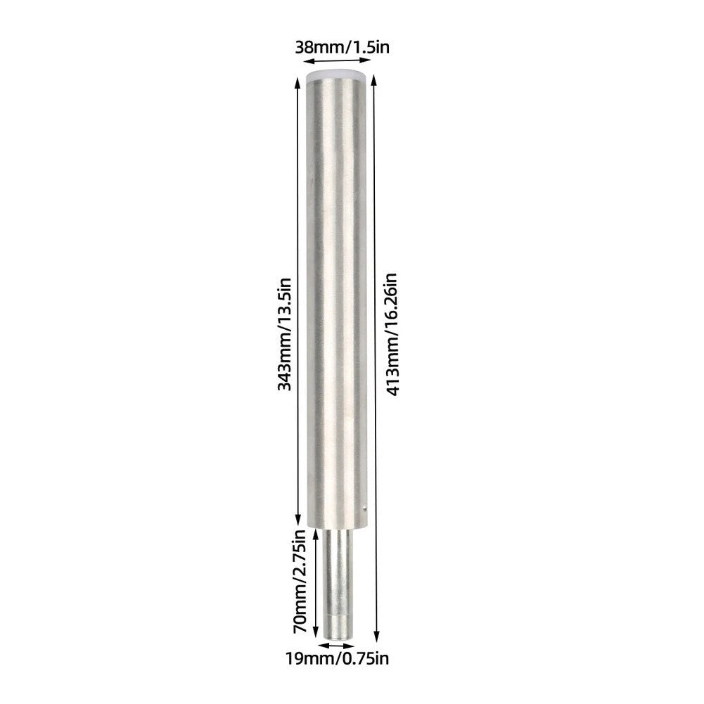 Boat Seat Support Extension Pole for Universal Fit (13 Inch, 3/4 Inch Pin)