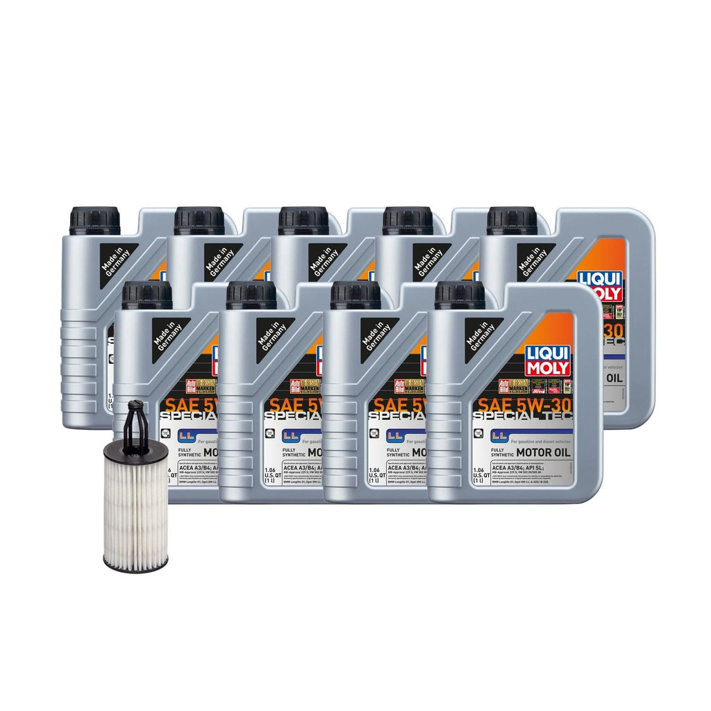 Liqui Moly 9L Special Tec LL 5W-30 Oil Change Kit for Mercedes M278 (2010–2017)