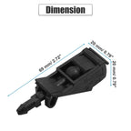 2X Front Windshield Wiper Nozzles Spray Jet for Volkswagen Golf (6E0955985)
