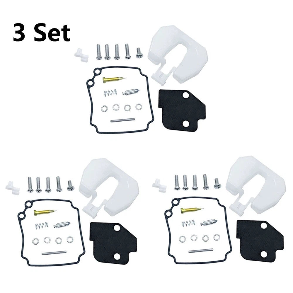 3X Carb Repair Kit 61N-W0093-00 for Yamaha 2 Stroke 25 30HP (1990–2023)