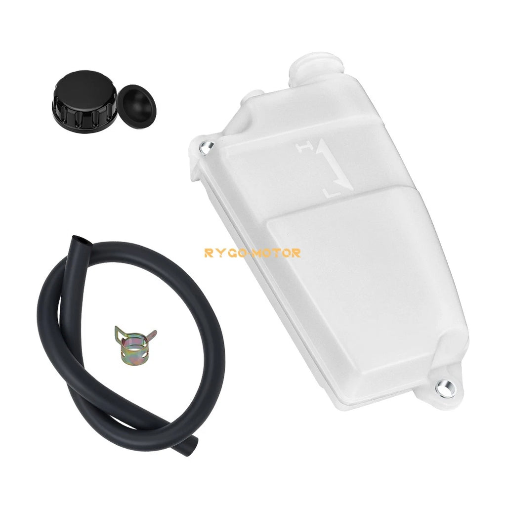 Coolant Reservoir w/ Hose Cap Clip for Kawasaki FD501D FD750D FD791D (2000–2023)
