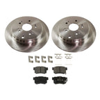 Rear Brake Disc Rotor and Pad Kit for Honda CR-V, Acura RDX (2005–2018)