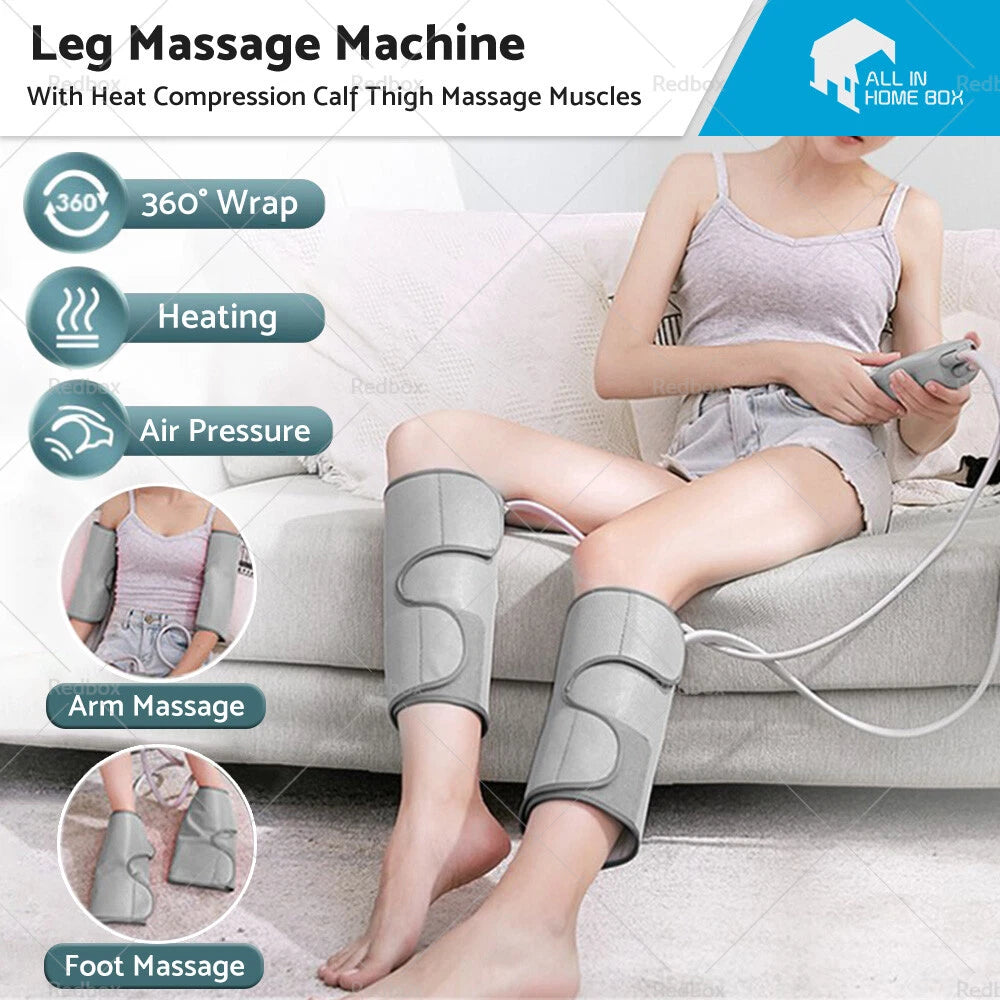Leg Foot Massager with Heat for Calf and Thigh Muscles (2023)