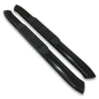 Black 5in Oval Bent w/1 Pad Step Nerf Bar for 2015-19 F-150/250/350 Standard Cab