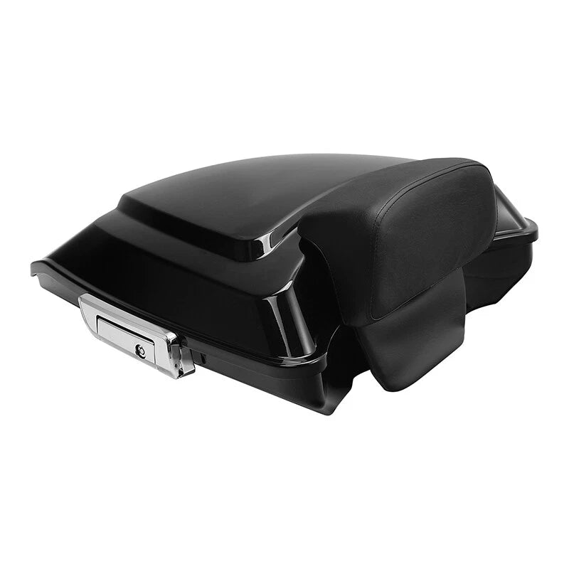 Black Razor Trunk Backrest Pad for Harley Touring Road Glide (2014–2024)