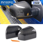Carbon Fiber Rearview Mirror Cover Caps for Ford F150 (2015–2020)
