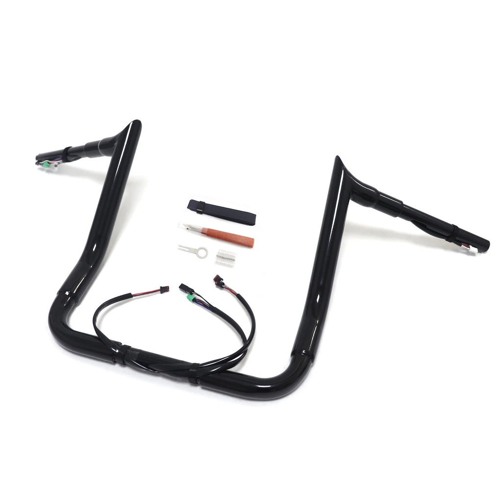 14" Prewired Drilled Handlebar for Harley Street Glide/Electra Glide (2014–2015)
