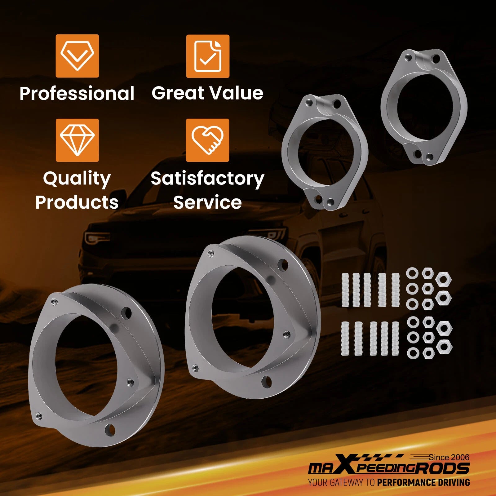 2" Lift Kit Spacers for Subaru Legacy Outback FRS BRZ (2010–2018)