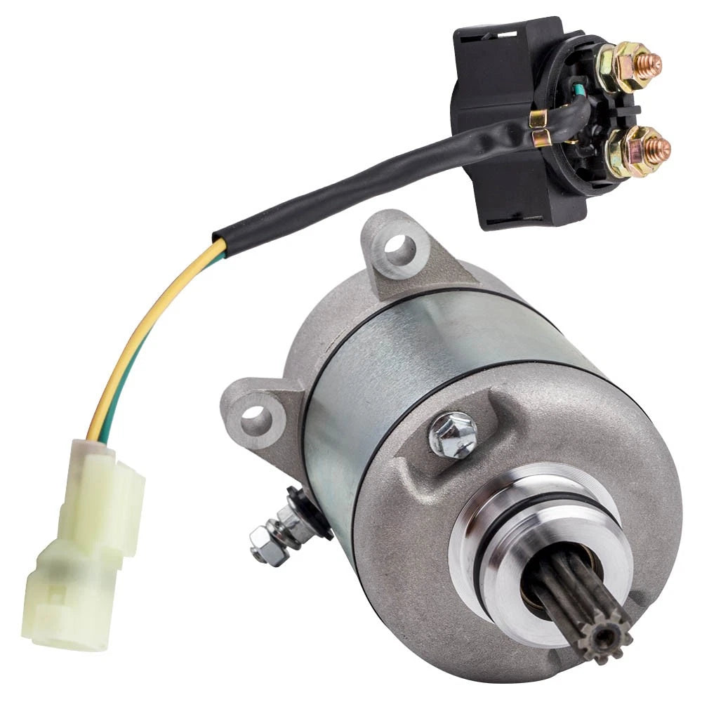 Starter Motor & Relay Solenoid for Honda Recon 250 TRX250 (2002-2017)