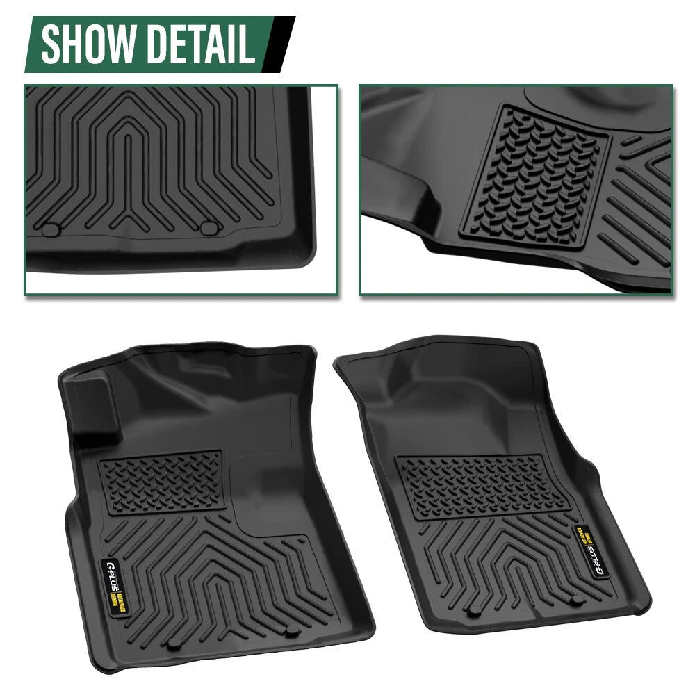 Set of TPE Floor Mats for Toyota Tacoma Double Cab (2005–2015)