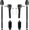 Front Inner Outer Tie Rod Ends w/ Boots for Chevy Malibu (2004–2010)